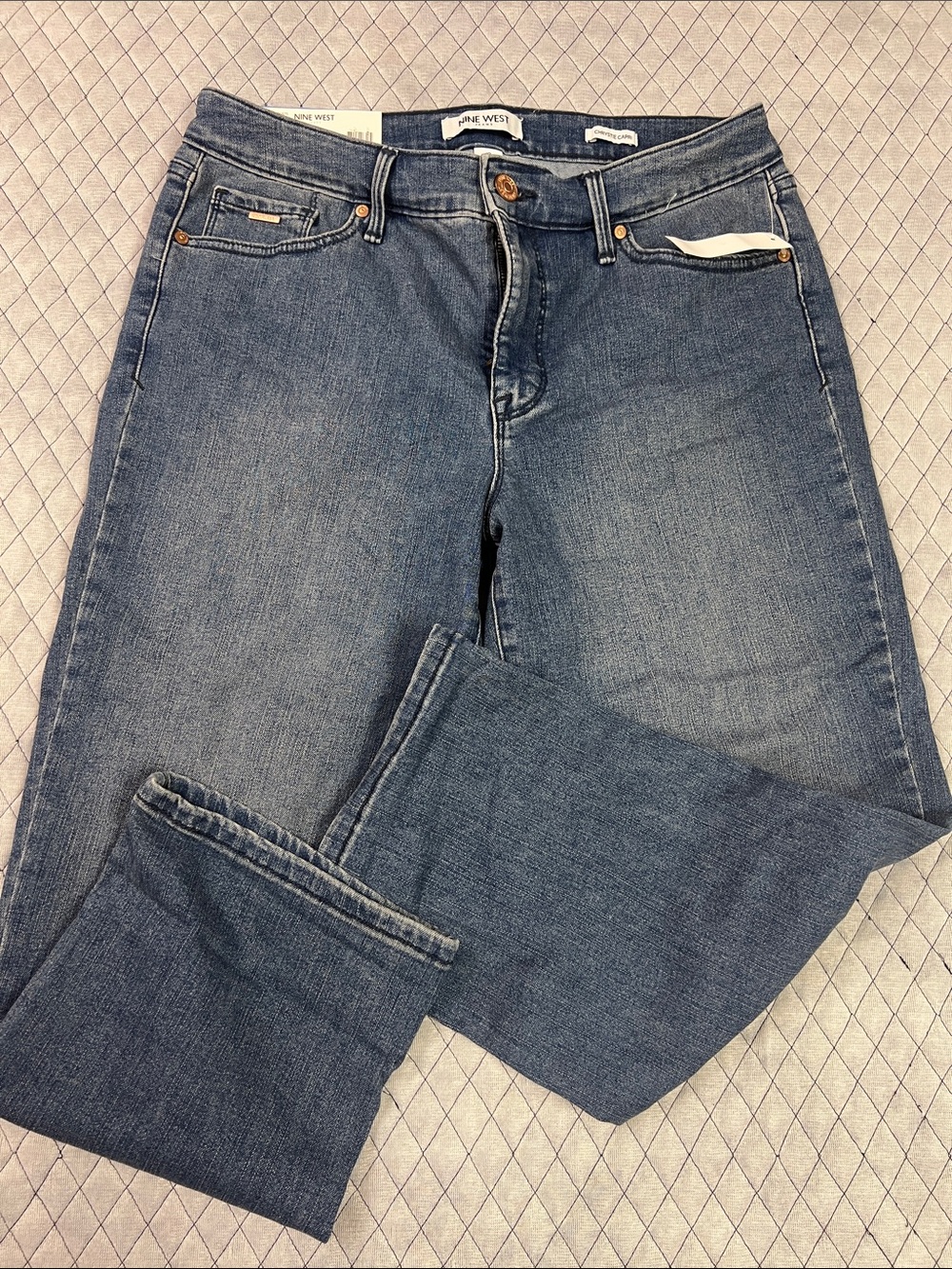Nine West Capri Women's Medium Blue Relaxed fit Jeans